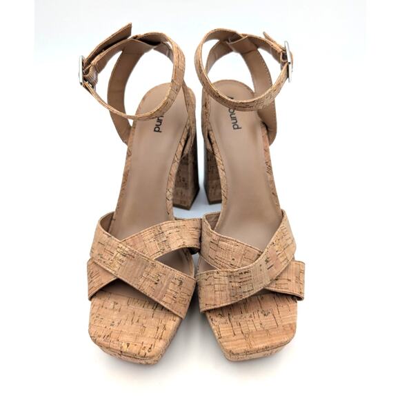 Abound Tenille Platform Ankle Strap Sandal Women's Natural Cork Size US10M - Picture 10 of 10